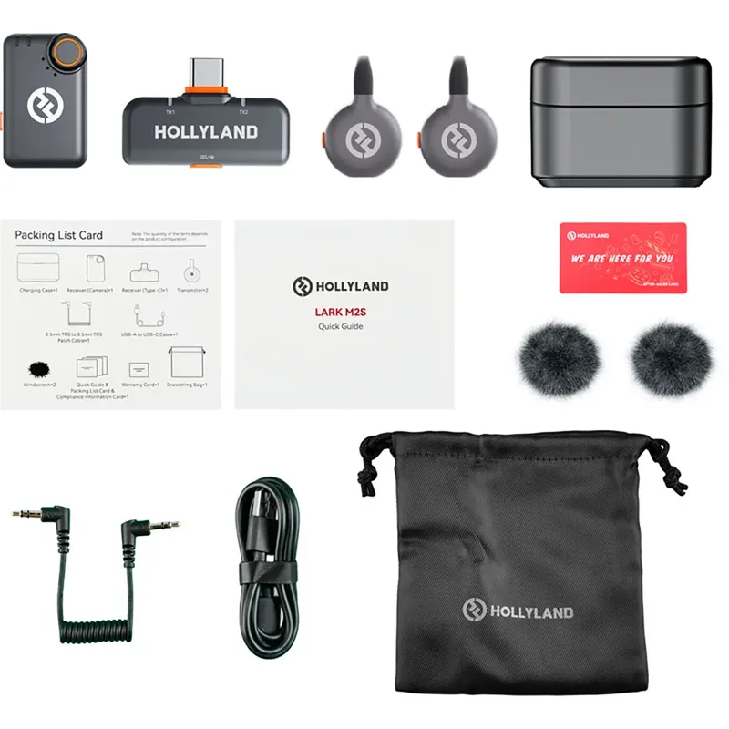 Lark M2s Mini Combo Draadloze Microfoon från Hollyland – produktbild 2 av 2