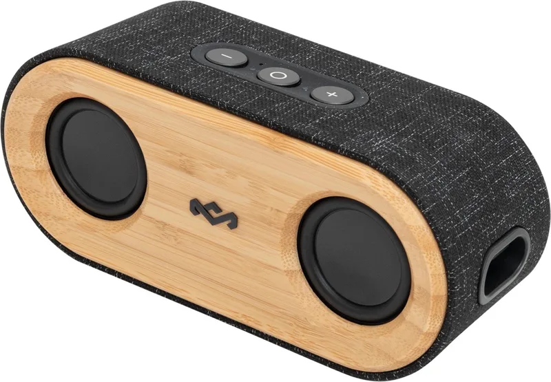 Get Together 2 Mini Bluetooth Speaker - Draadloos - Waterproof - 15 uur Batterijduur - Party Pair - Bass boost EQ - 20 watt vermogen - Gemaakt van Duurzame Materialen van House of Marley in Bruin – productfoto