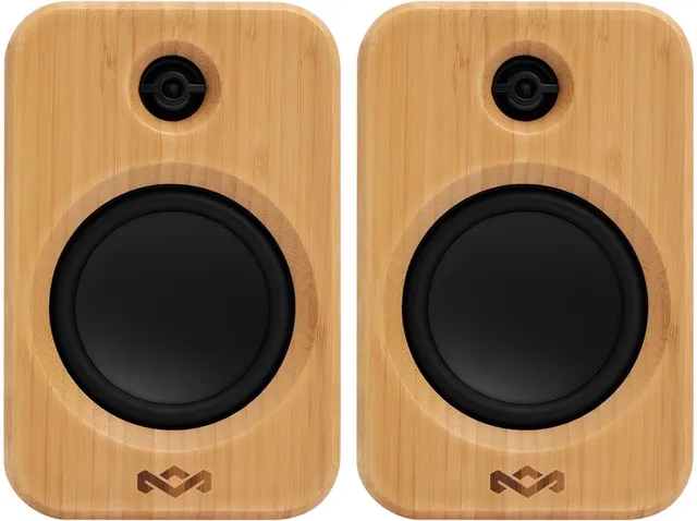 Get Together Duo 2 Bluetooth Boekenplank Speakers - Draadloze Speaker - Hifi speakers - Stereo Set - Home Audio - FSC Bamboo Hout - Versie 2