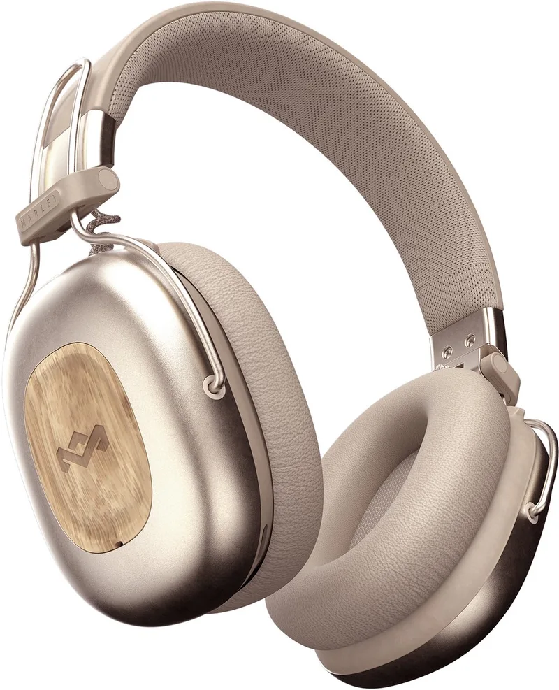 Positive Vibration Rebel ANC Draadloze Koptelefoon - Active Noise Cancelling - 130 uur Batterijduur - Bluetooth Hoofdtelefoon - Duurzame Materialen by House of Marley in Cream – product photo