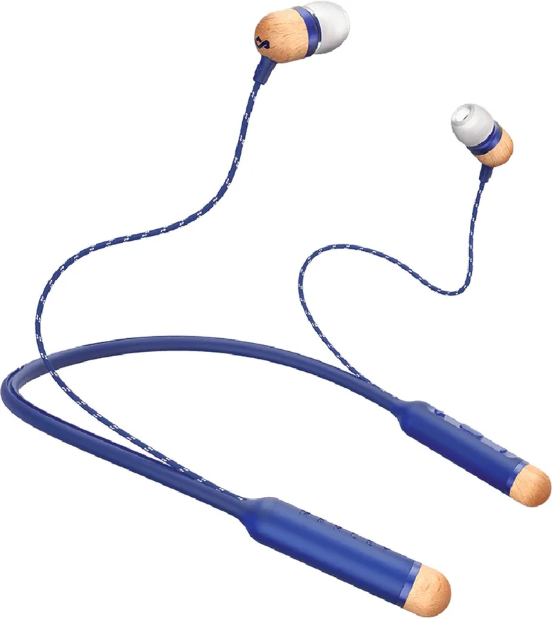 Smile Jamaica BT - oordopjes - oordopjes bluetooth van House of Marley in Blauw – productfoto