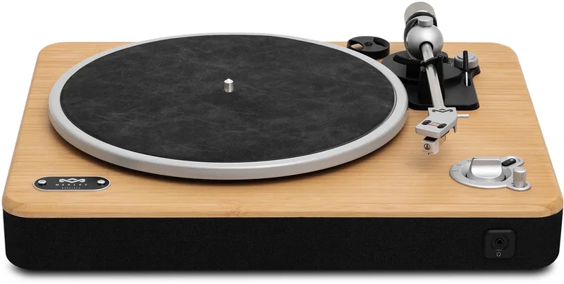 Stir It Up 2 Bluetooth Platenspeler - LP Speler - Ingebouwde Voorversterker - Vinyl - Auto-stop - Anti Skating - FSC goedgekeurd Bamboe Hout - Audio Technica Element - Hout van House of Marley in Stir It Up 2 – productfoto