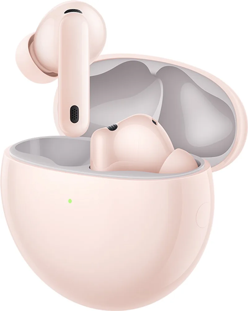 Bluetooth oordopjes Huawei FreeBuds 7i | Superieure gesprekskwaliteit met bone geleidingsmicrofoon (VPU) | Onbeperkte ruimtelijke audio met head tracking spatial audio | Intelligente dynamische actieve ruisonderdrukking (ANC 4.0) van Huawei in Roze – productfoto