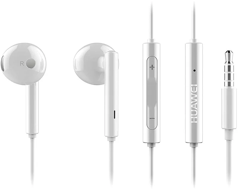 stereo headset - 3.5mm semi-in-ear van Huawei in Wit – productfoto