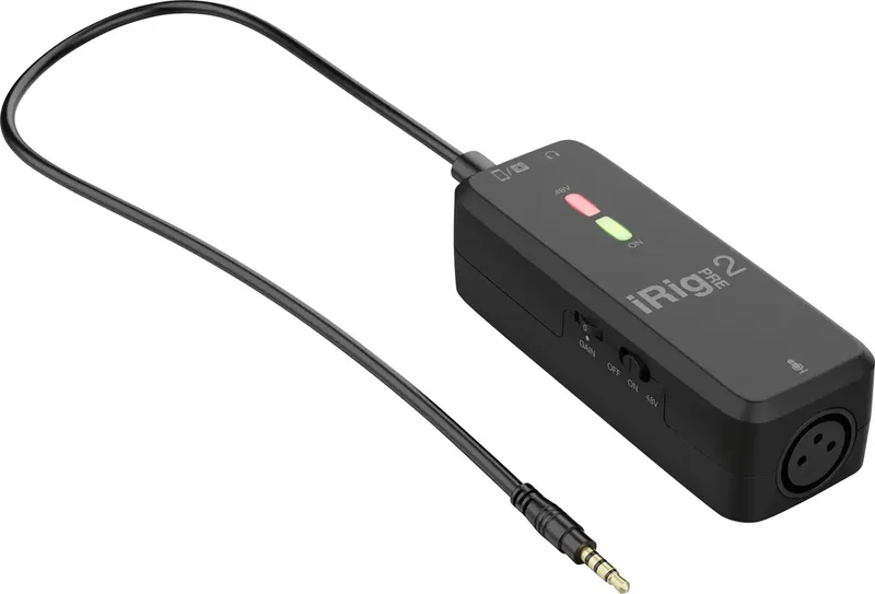 Dasspeld Smartphone microfoon IK Multimedia iRig Pre 2 Zendmethode:Kabelgebonden fra IK Multimedia – produktbillede 1 af 2