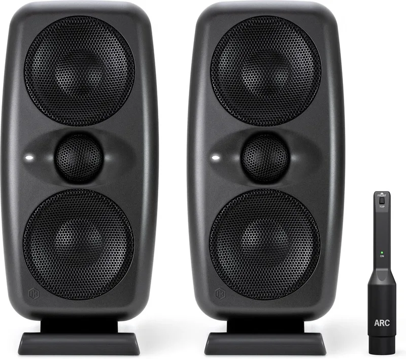 iLoud MTM MK2 Set + ARC Mic - Actieve studiomonitor, per stuk van IK Multimedia in Bundel zwart – productfoto