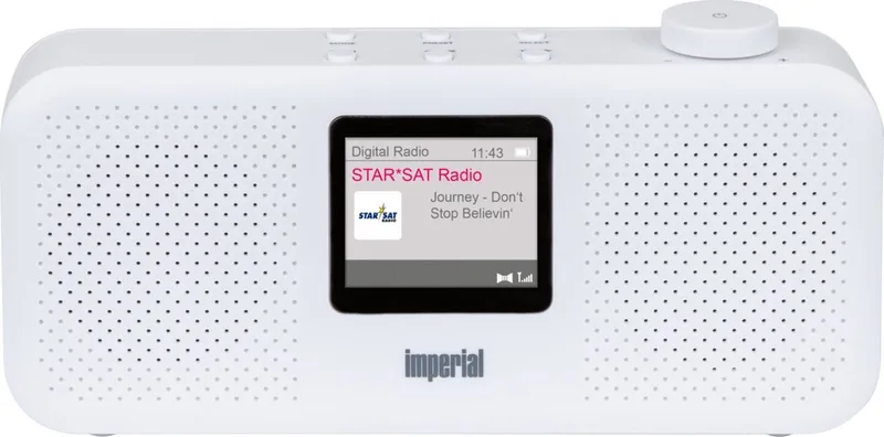 DABMAN 16 - DAB+ / FM Radio - Alarmfunctie - Batterijen & Netstroom van Imperial in Wit – productfoto
