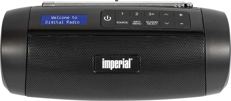 DABMAN GO – Draagbare DAB+ / FM Radio - Bluetooth – Waterbestendig by Imperial in Black – product photo