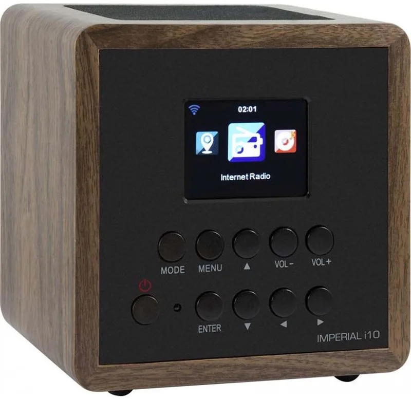 DABMAN i10 - Internetradio - DAB+ / FM Radio - Hout van Imperial in Bruin – productfoto