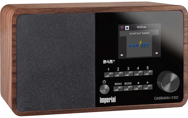 DABMAN i150 - Compacte Internetradio - DAB+ / FM Radio - Hout by Imperial in Brown – product photo