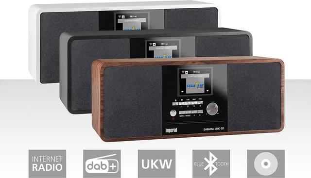 DABMAN i200 CD - DAB+ / FM / Internet radio - CD Speler - WiFi - Bluetooth
