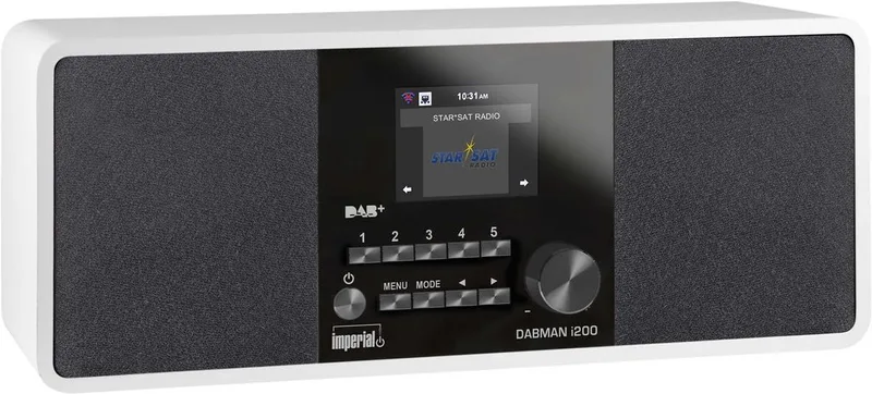 DABMAN i200 - DAB+ / FM Radio - Internetradio - Slaaptimer - USB by Imperial in White – product photo