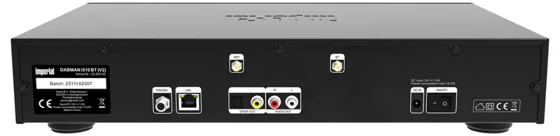 DABMAN i510 BT - Multifunctionele Radio - DAB+ / FM Radio - Internetradio - Bluetooth van Imperial in Zwart – productfoto 3 van 3