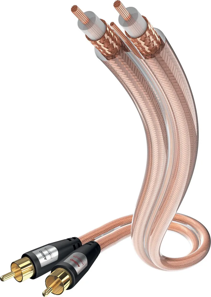 Inakustik 0030413 audio kabel 3 meter RCA van In-Akustik in Transparant – productfoto