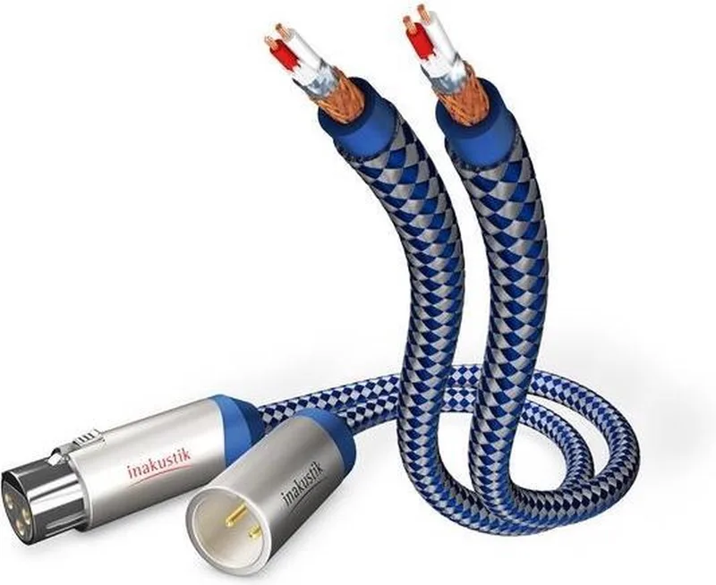 Inakustik 00405015 audio kabel 1,5 meter XLR Blauw, Zilver van In-Akustik in Blauw, Zilver – productfoto