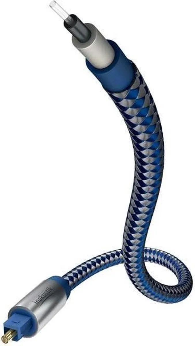 Premium Optische Toslink kabel van In-Akustik in Blauw, Zilver – productfoto
