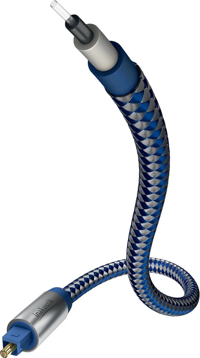 Premium Optische Toslink kabel van In-Akustik in Blauw, Zilver – productfoto