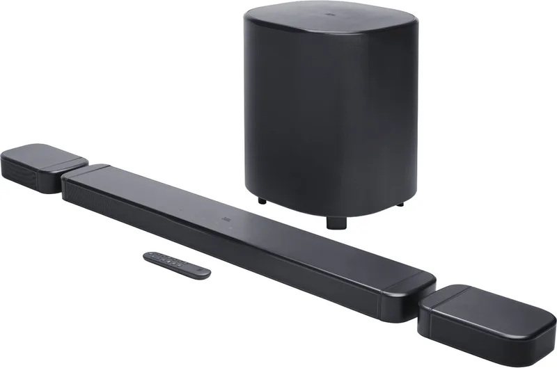 5.1.2 Dolby Atmos Soundbar - Draadloze Subwoofer met Diepe Bas - Afneembare Surround Speakers - 780W Home Cinema Set - HDMI eARC - WiFi, AirPlay & Chromecast - Zwart by JBL in Bar 800MK2 – product photo