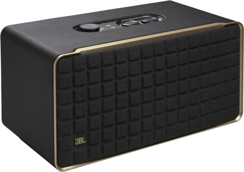 Authentics 500 - Premium WiFi Speaker met Dolby Atmos - Retro Design Luidspreker - AirPlay, Chromecast & Spotify Connect - Multiroom Audio - Google Assistant & Alexa - Zwart by JBL in Authentics 500 – product photo