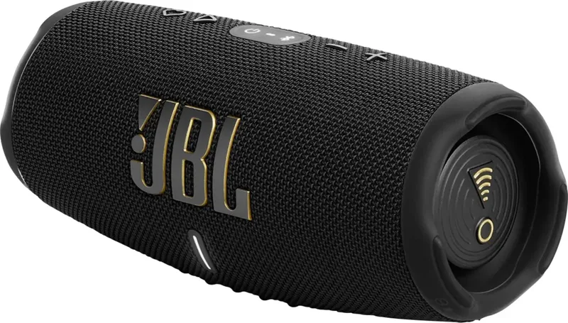 Charge 5 Wifi Bluetooth luidspreker Stofdicht, Waterafstotend, Outdoor, Powerbank-functie från JBL i Svart – produktbild 1 av 2
