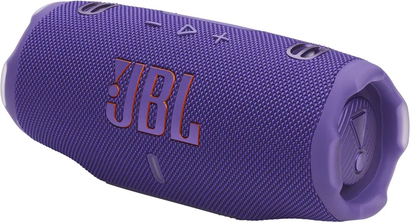 Charge 6 - Draadloze Bluetooth Speaker met Afneembare Draagriem - Portable Muziek Box - 28 uur - Waterdicht - IP68 van JBL in Paars – productfoto