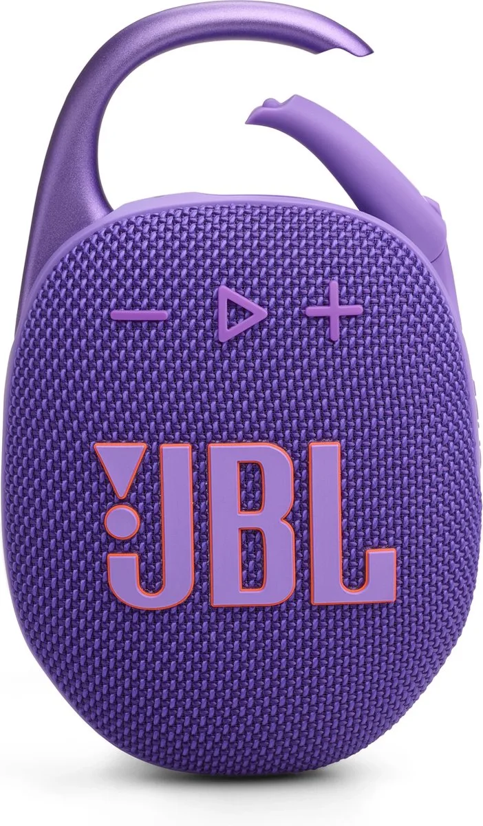 Clip 5 - Draagbare Bluetooth Mini Speaker - Met Haak om te hangen - Draadloos Muziek Box - 12 uur - Waterbestendig - IP67 van JBL in Paars – productfoto