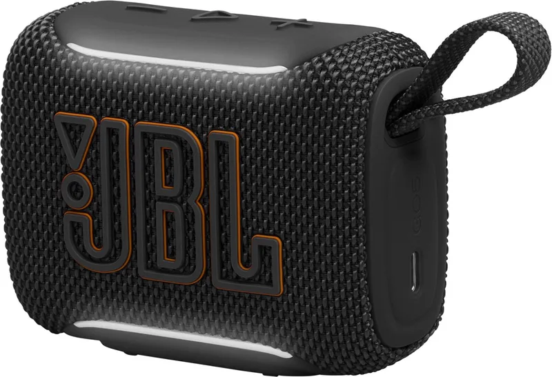 Go 5 - Draadloze Bluetooth Mini Speaker – Voor Onderweg en Thuis – Sfeerverlichting - Draadloos Muziek Box – Boxje - 10 uur - IP68 - Waterdicht van JBL in Zwart – productfoto