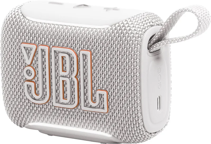 Go 5 - Draadloze Bluetooth Mini Speaker – Voor Onderweg en Thuis – Sfeerverlichting - Draadloos Muziek Box – Boxje - 10 uur - IP68 - Waterdicht van JBL in Wit – productfoto