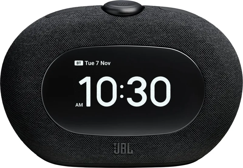 Horizon 3 - Bluetooth®-wekkerradio speaker met DAB/DAB+/FM-radio by JBL in Black – product photo