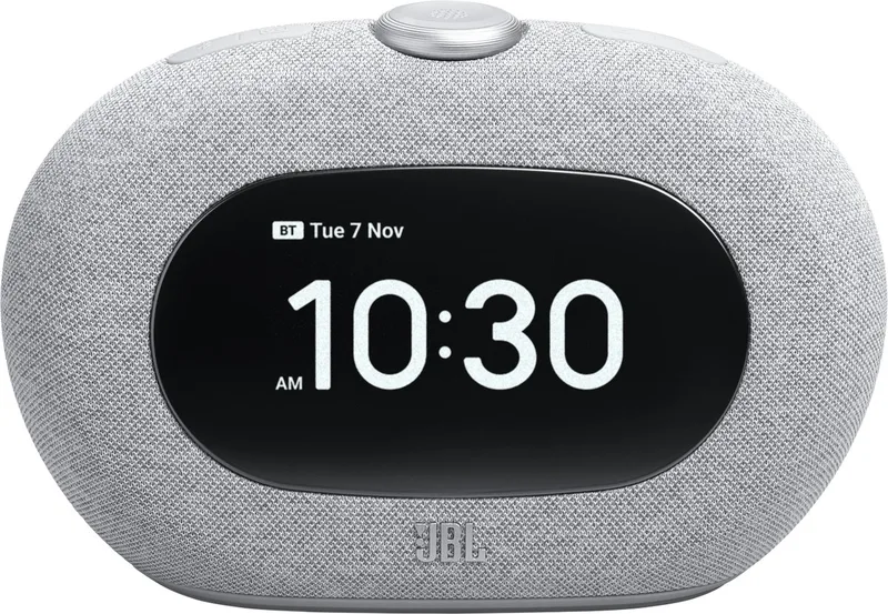 Horizon 3 - Bluetooth®-wekkerradio speaker met DAB/DAB+/FM-radio by JBL in Grey – product photo