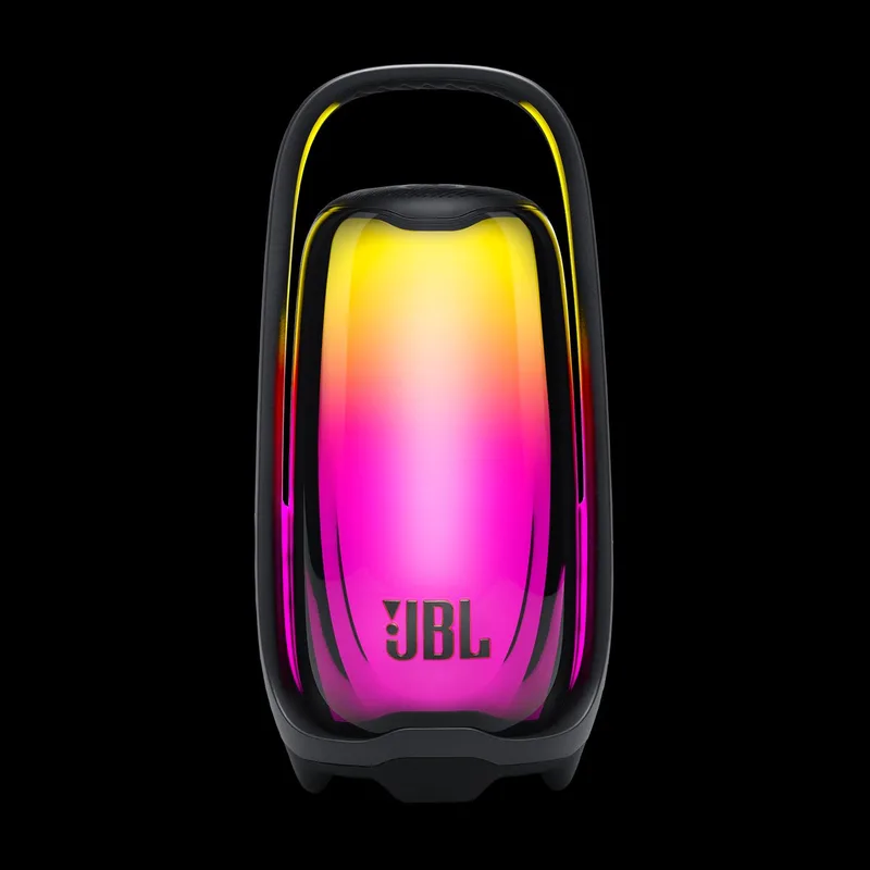 Pulse 6 - Draagbare Bluetooth Speaker - Draadloze Muziek Box - 360° lichtshow – Nachtlamp – Sfeerverlichting – Sfeerlamp - Met Handgreep - 12 uur - Waterdicht - IP68 van JBL in Zwart – productfoto