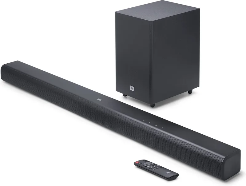 SB550 - 2.1 Soundbar met Draadloze Subwoofer - Home Cinema Systeem voor TV - HDMI ARC - Bluetooth - Diepe Bas van JBL in Zwart – productfoto