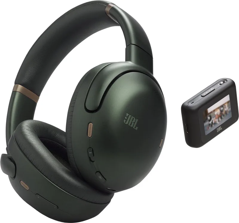 Tour One M3 Tx - Draadloze Noise Cancelling Koptelefoon met Smart Tx Adapter - Bluetooth - Over-ear - 70 uur batterij van JBL in Groen – productfoto