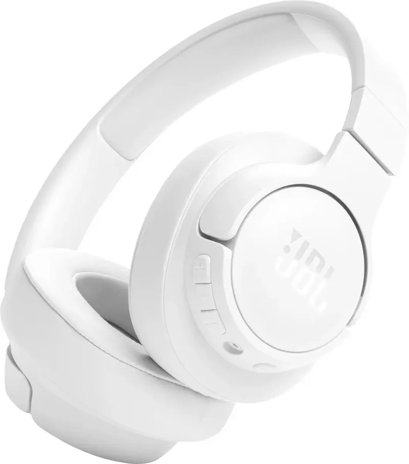 Tune 720BT Over Ear Kopfhörer Kabellos, Bluetooth®, kabelgebunden Stereo Weiß Lautstärkeregelung, Mikrofon-Stummschaltung HiFi von JBL – Produktfoto