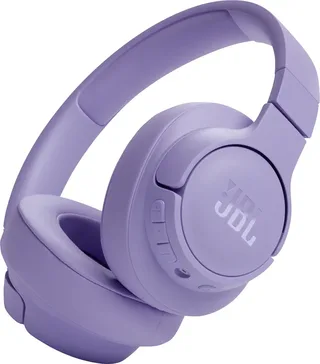 Tune 720BT Over Ear koptelefoon Draadloos, Bluetooth, Kabel Stereo Volumeregeling, Microfoon uitschakelbaar (mute) HiFi von JBL in Lila – Produktfoto 1 von 2