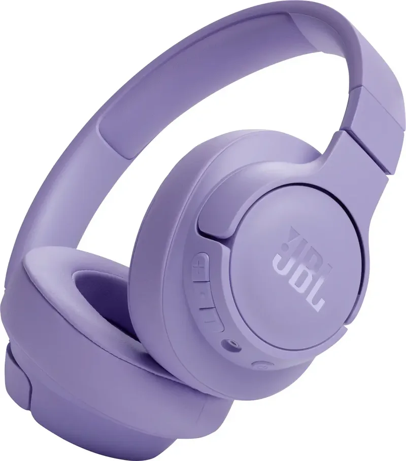 Tune 720BT Over Ear koptelefoon Draadloos, Bluetooth, Kabel Stereo Volumeregeling, Microfoon uitschakelbaar (mute) HiFi von JBL in Lila – Produktfoto 1 von 2