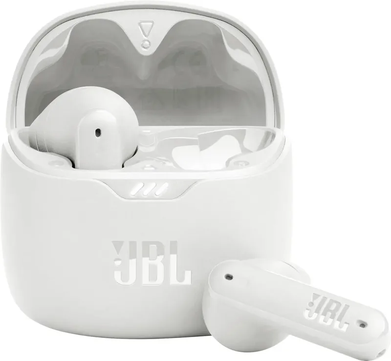 TUNE FLEX In Ear Headset Bluetooth® Stereo Weiß Noise Cancelling Ladecase, Klang-Personalisierung Handy von JBL – Produktfoto
