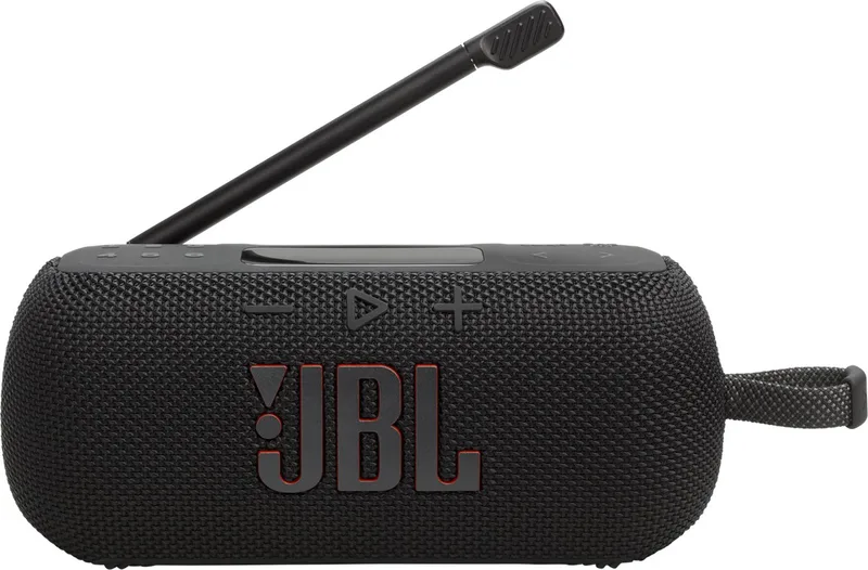 Tuner 3 – Draagbare DAB/FM-radio speaker - Noodradio - Noodpakket - Bluetooth, IP67 en Auracast van JBL in Zwart – productfoto