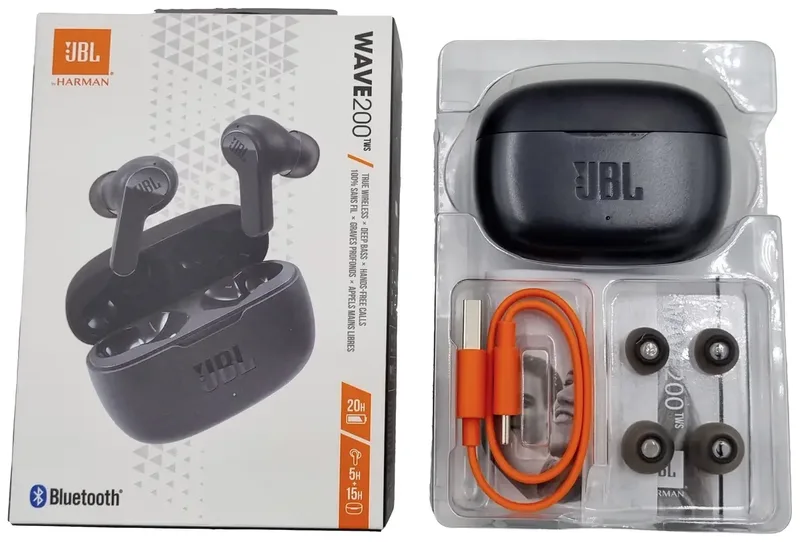 Wave 200 TWS In Ear headset Bluetooth Stereo Mobiele telefoon by JBL in Black – product photo 2 of 2