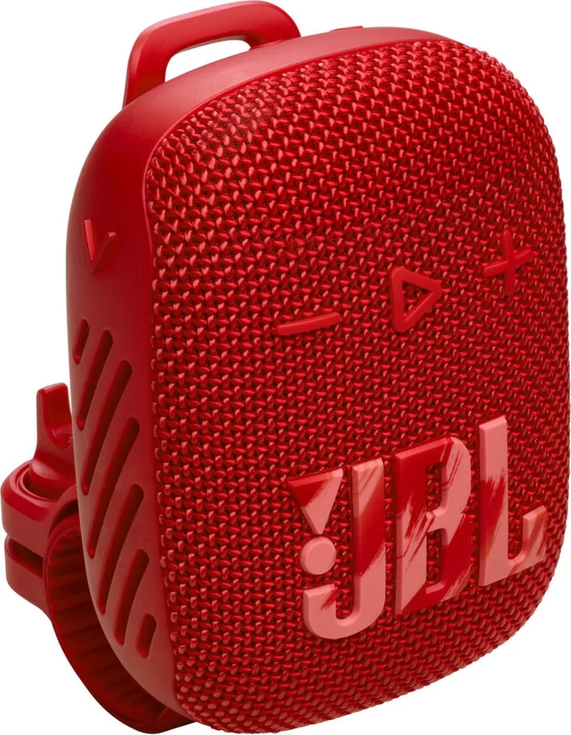 Wind 3S - Draagbare Mini Bluetooth Speaker - Waterdicht - met gratis Handlebar-mount by JBL in Red – product photo