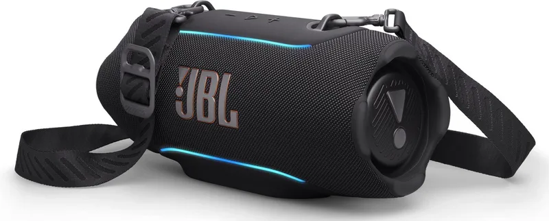 Xtreme 5 - Draagbare Bluetooth Speaker - Incl Afneembare Schouderband - Met Sfeerverlichting - Draadloze Muziek Box - 28 uur - Waterdicht - IP68 - Camouflage - Groen by JBL in Black – product photo