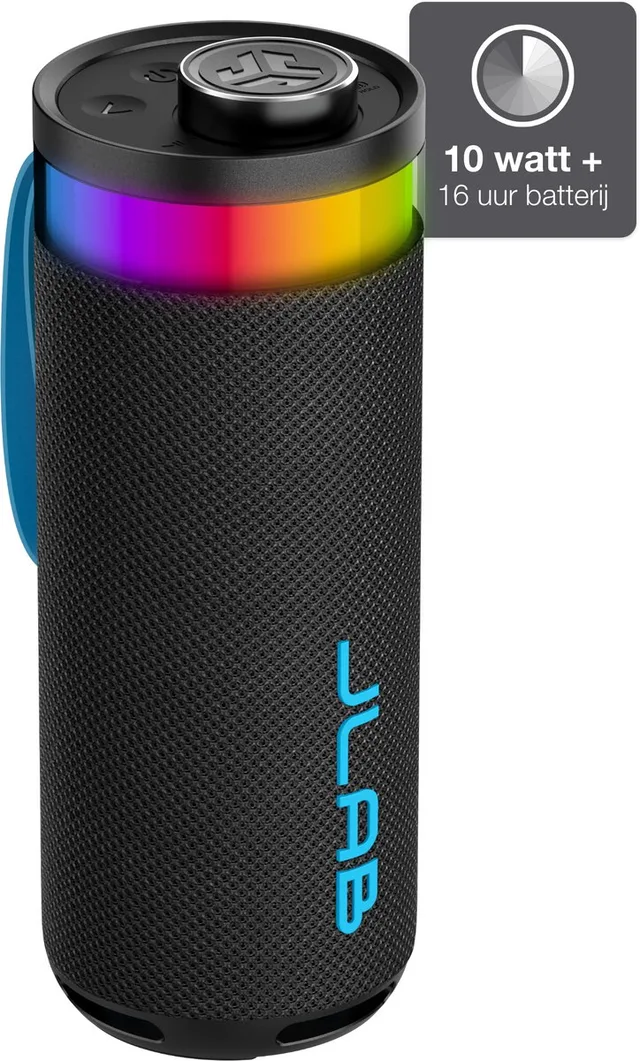Go Bluetooth Speaker Draadloos - Draagbare Muziekbox - 16 uur Batterijduur - 10 Watt - Bass Boost - IPX6 Waterproof - Multipairing - Instelbare Party Lights - App Equalizer