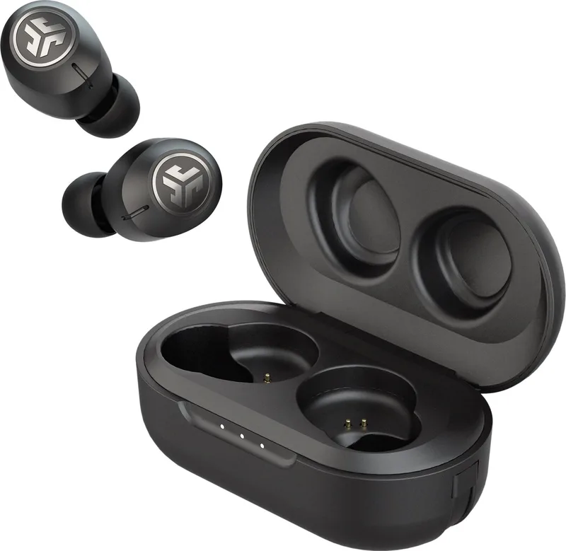 JBuds Air ANC Volledig Draadloze Oortjes met Ruisonderdrukking - Draadloze Oordopjes - Bluetooth Oordopjes - Wireless earbuds - Draadloze Oortjes - Oplaadcase van JLab in Zwart – productfoto