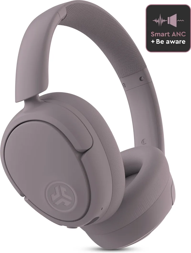 Jbuds Lux ANC Draadloze Koptelefoon Bluetooth - Active Noise Cancelling Over Ear Hoofdtelefoon - 70 uur Batterijduur - Be Aware Audio - Multipoint - Aanpasbare Equalizer - Inklapbaar van JLab in Mauve – productfoto