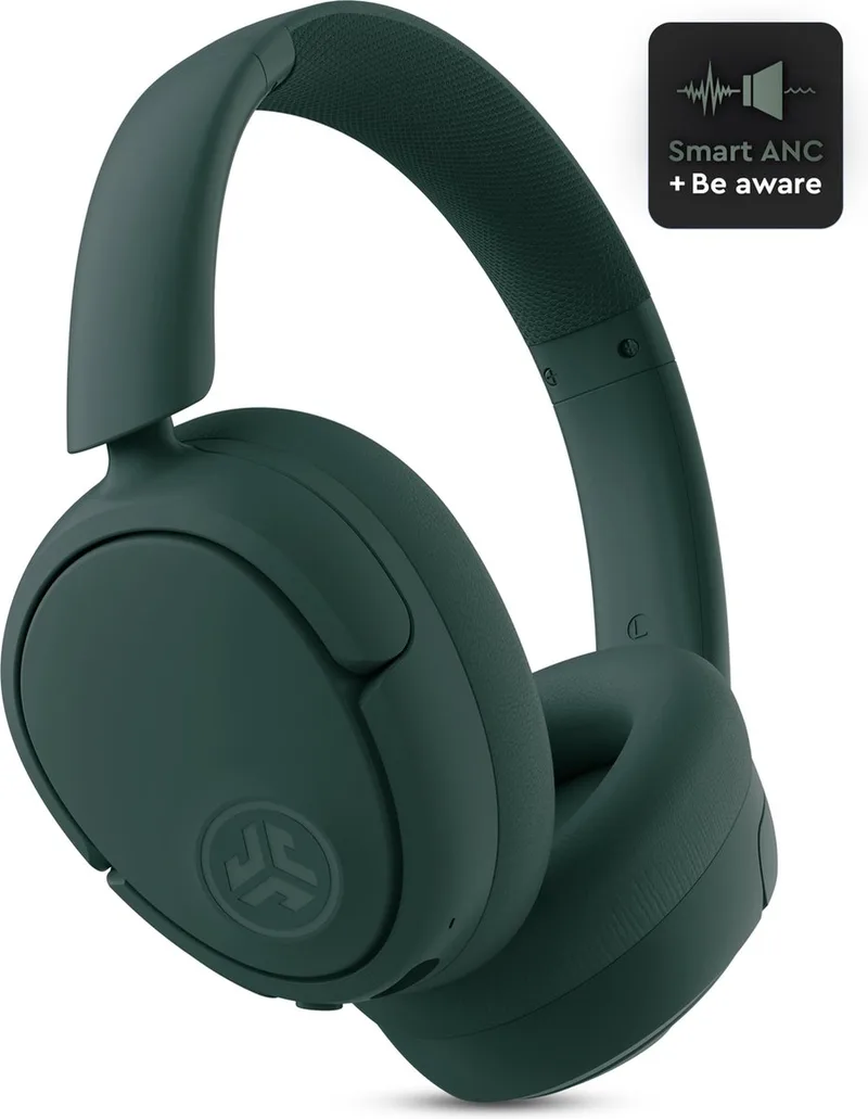 Jbuds Lux ANC Draadloze Koptelefoon Bluetooth - Active Noise Cancelling Over Ear Hoofdtelefoon - 70 uur Batterijduur - Be Aware Audio - Multipoint - Aanpasbare Equalizer - Inklapbaar van JLab in Groen – productfoto