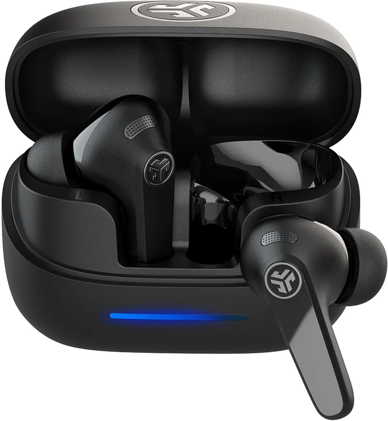 Jbuds Pods ANC Draadloze Oordopjes - Active Noise Cancelling Oortjes Draadloos - 56 uur Batterijduur - Bluetooth Multipoint - Met Microfoon - Geschikt voor Android en Apple by JLab in Black – product photo