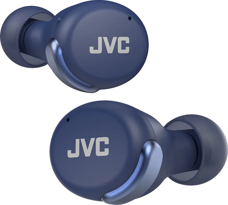 HA-A30T-A - Compacte, stijlvolle True Wireless oordopjes met Noise Cancelling van JVC in Blauw – productfoto