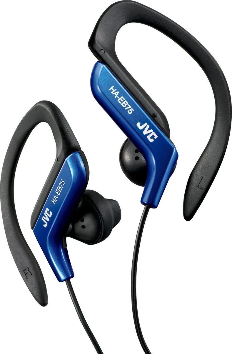 HA-EB75-A-N - Sport Clip hoofdtelefoon van JVC in Blauw – productfoto