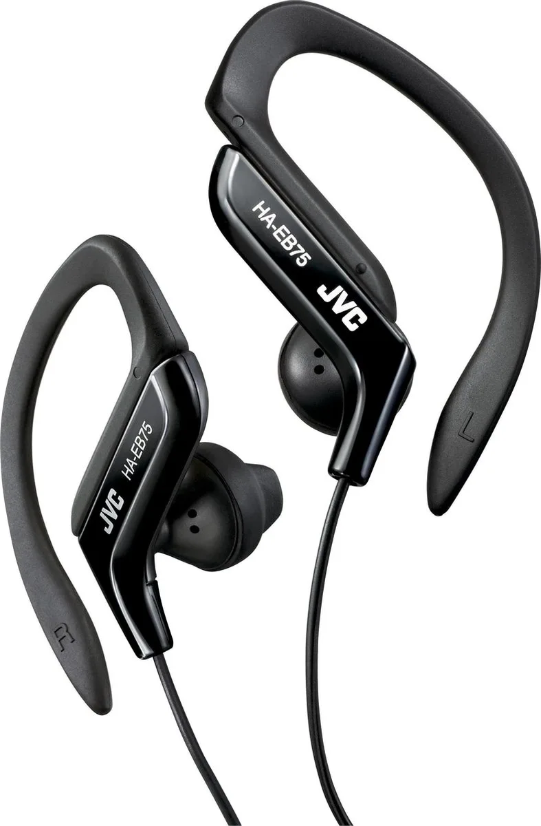 HA-EB75-B - Sport Clip hoofdtelefoon van JVC in Zwart – productfoto