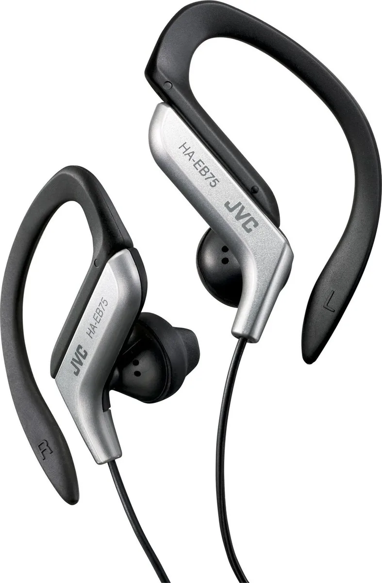 HA-EB75-S - Sport Clip hoofdtelefoon van JVC in Zilver – productfoto